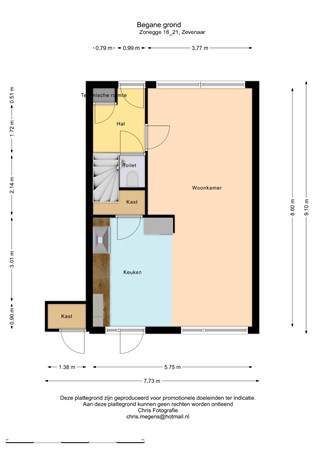 Floorplan - Zonegge 16 21, 6903 GN Zevenaar